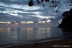 Beach at dusk