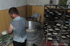 Inside a bakery